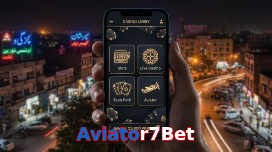 Main screen of Aviator7Bet app page for PK players